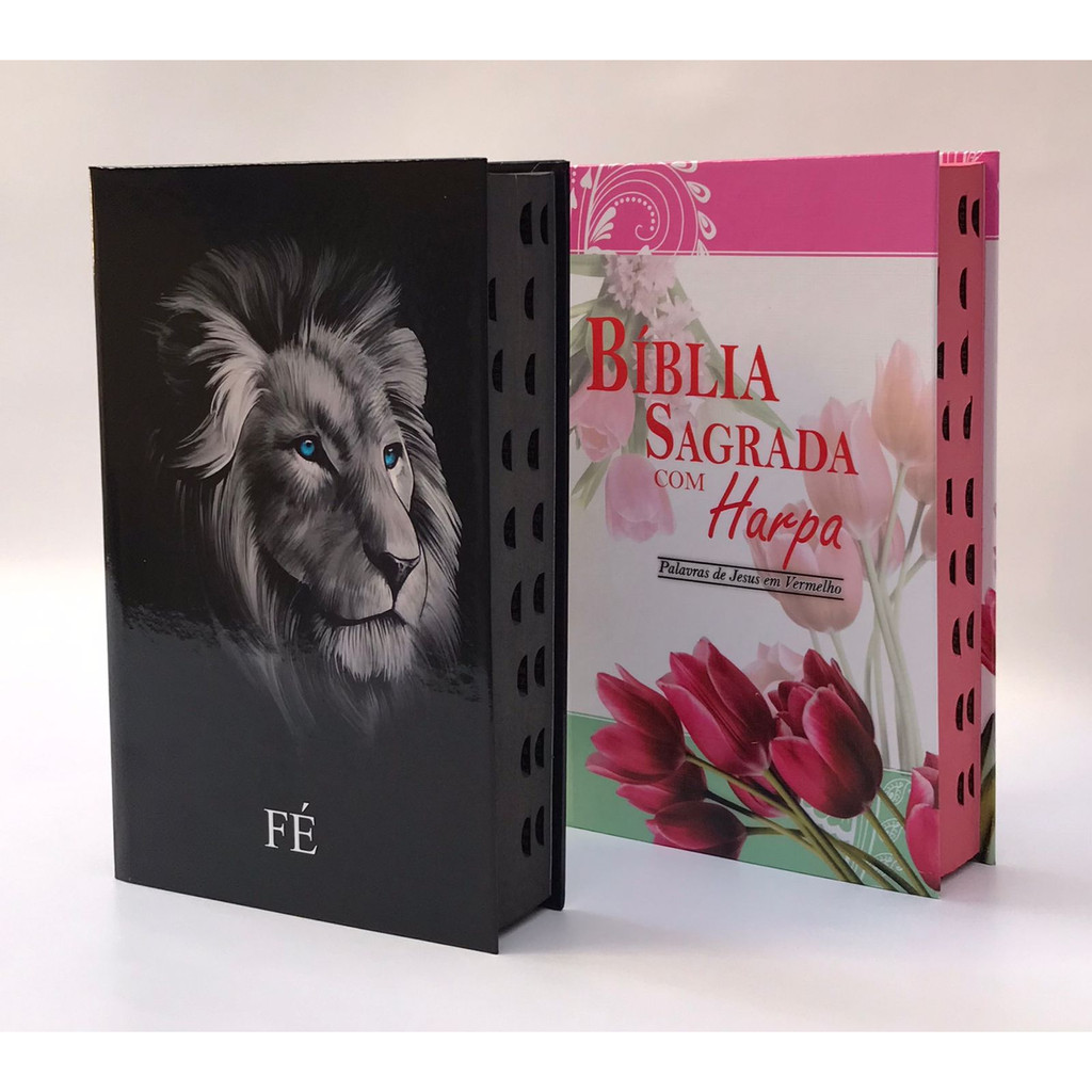 Kit 2 Bíblias  Sagrada Tamanho Grande Capa Dura Com Harpa Palavras de Jesus em Vermelho (Kit 12) em Oferta na Shopee