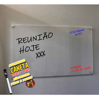 Quadro Lousa de Acrilico Transparente Planner Diario Tarefas MiniMod04 + caneta escreve apaga em Oferta na Shopee