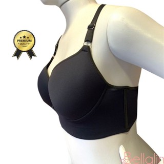 Sutiã Reforçado Plus Size Sustentação Lateral Larga com Barbatana Soutien Microfibra Bojo 46 48 50 52 54 Base Dupla e Alça Larga Básico Reforcado Tamanho Extra Grande 18 mm