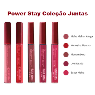 Batom Matte Líquido Power Stay Coleção Juntas 7ml Avon unidade