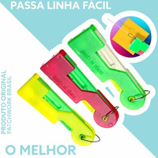 kit 3 Passador Colocador De Linha Agulha Manual De Costura