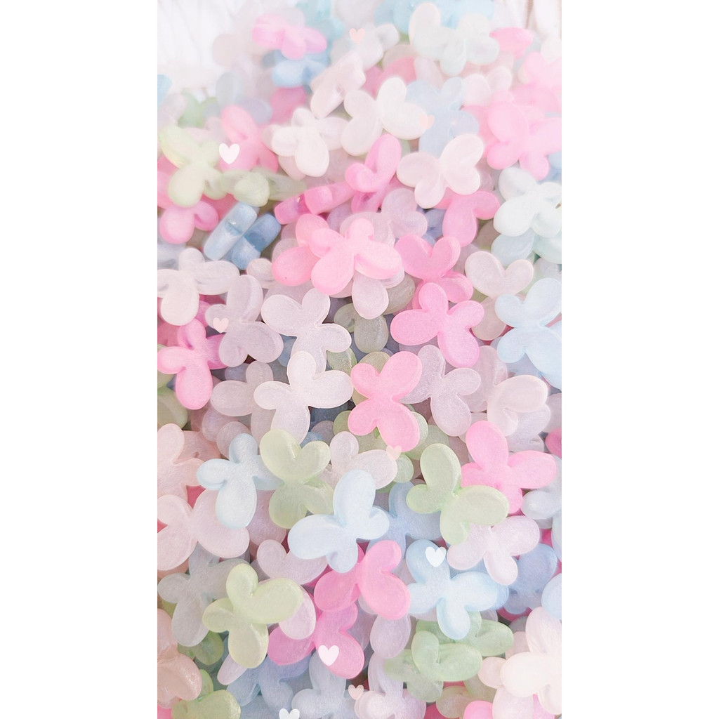 Borboleta fosca entremeio 100 unidades coloridas em Oferta na Shopee