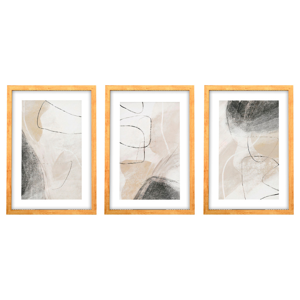 Trio Quadro Decorativo Grande Sala Moderno Moldura · foto 2