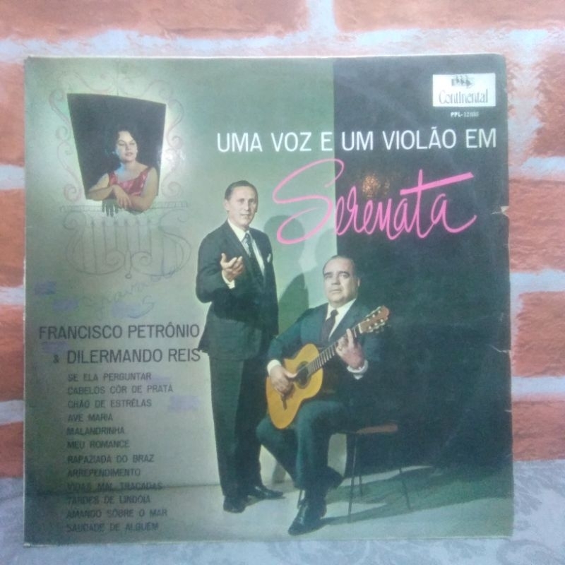 disco de vinil - uma voz e um violão em serenata  (LER DESCRIÇÃO)