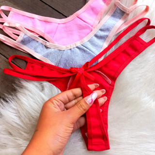Kit 10 Calcinha Lingerie Microfibra Fio Cheiroso Sexy Pala Duas Tiras