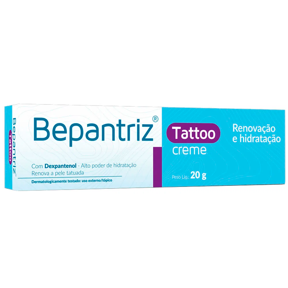 Bepantriz Tatuagem Tattoo Creme 20g Cimed Hidratante e Cicatrizante