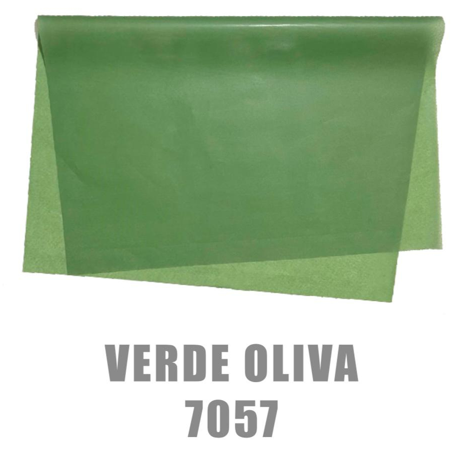 Papel de Seda 20 gramas 50x70 com 100 folhas - Verde Oliva Claro - Ref.: 7057