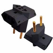 Benjamin Plug Tomada PRETO Tipo T 10A e 20A 3 saidas
