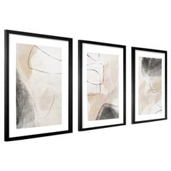 Kit Quadro Decorativo Sala Quarto 40x60 Moldura