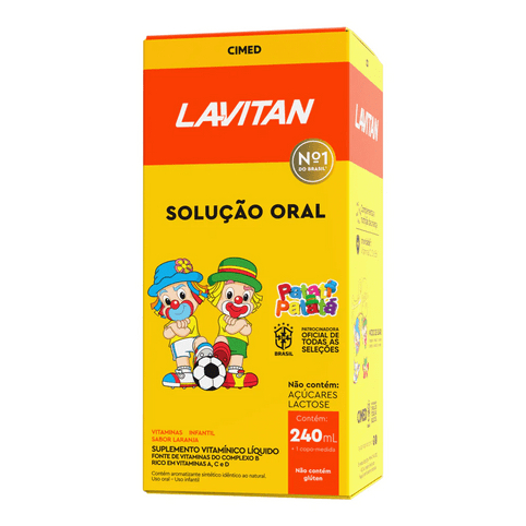 Lavitan Kids Solução Oral Sabor Laranja CIMED 240ml