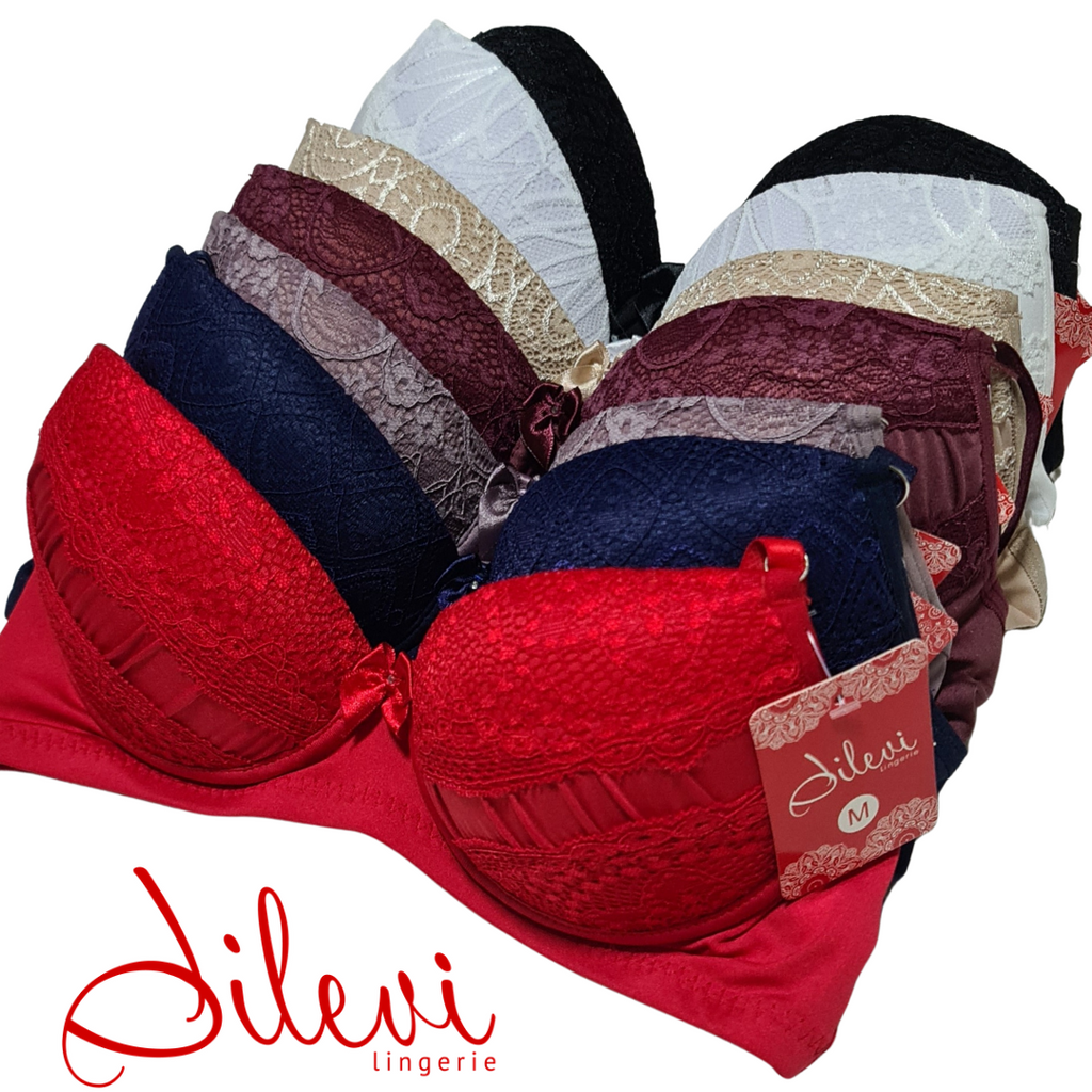 Conjunto de Lingerie VIP Calcinha e Sutiã. Kit/ 4 conjuntos. em Oferta na Shopee