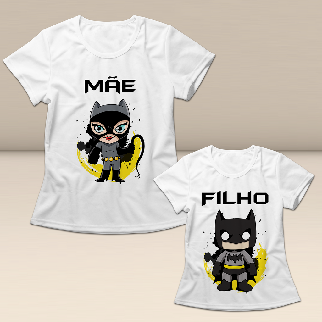 kits tal mãe tal filha(o), frases mãe e filho(a) - mãe heroína, filho herói