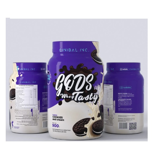 GODS whey tasty 900g Canibal (3w - WC/WI/WH) em Oferta na Shopee