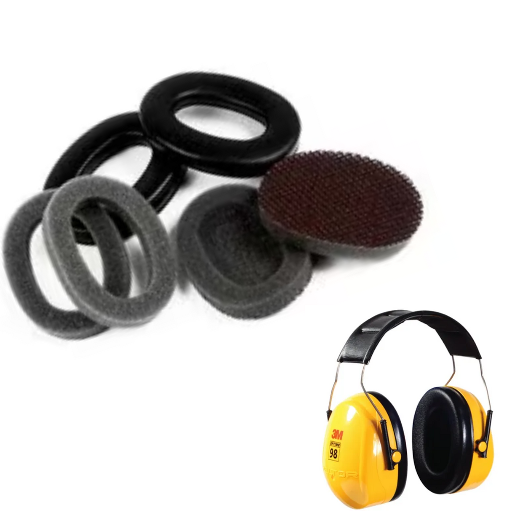 Conjunto Kit Reposição Hy9 3M Para Abafador Peltor H9 Espuma Almofada Espumas Internas para Prolongar Duração