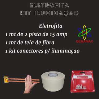 kit eletrofita iluminacao 2 pista de 15amp