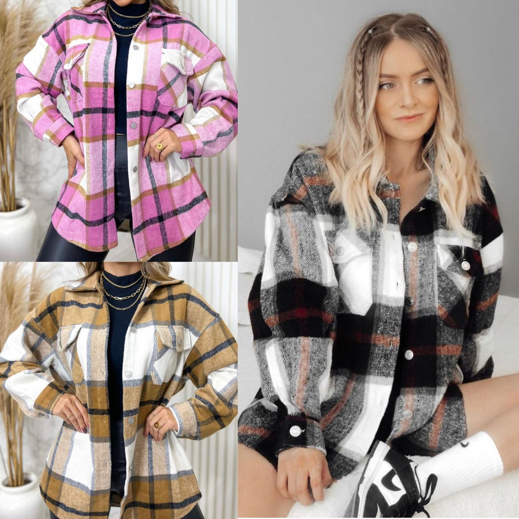 Camisa Jaqueta Xadrez Flanela Feminina Manga longa, São João, Flanelado, Chaqueta, Manga Longa