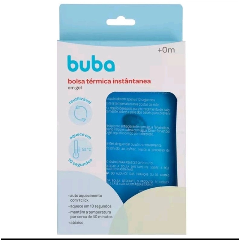 Bolsa Térmica em gel aquecimento instantâneo em Um click alívio cólica e dores Buba em Oferta na Shopee