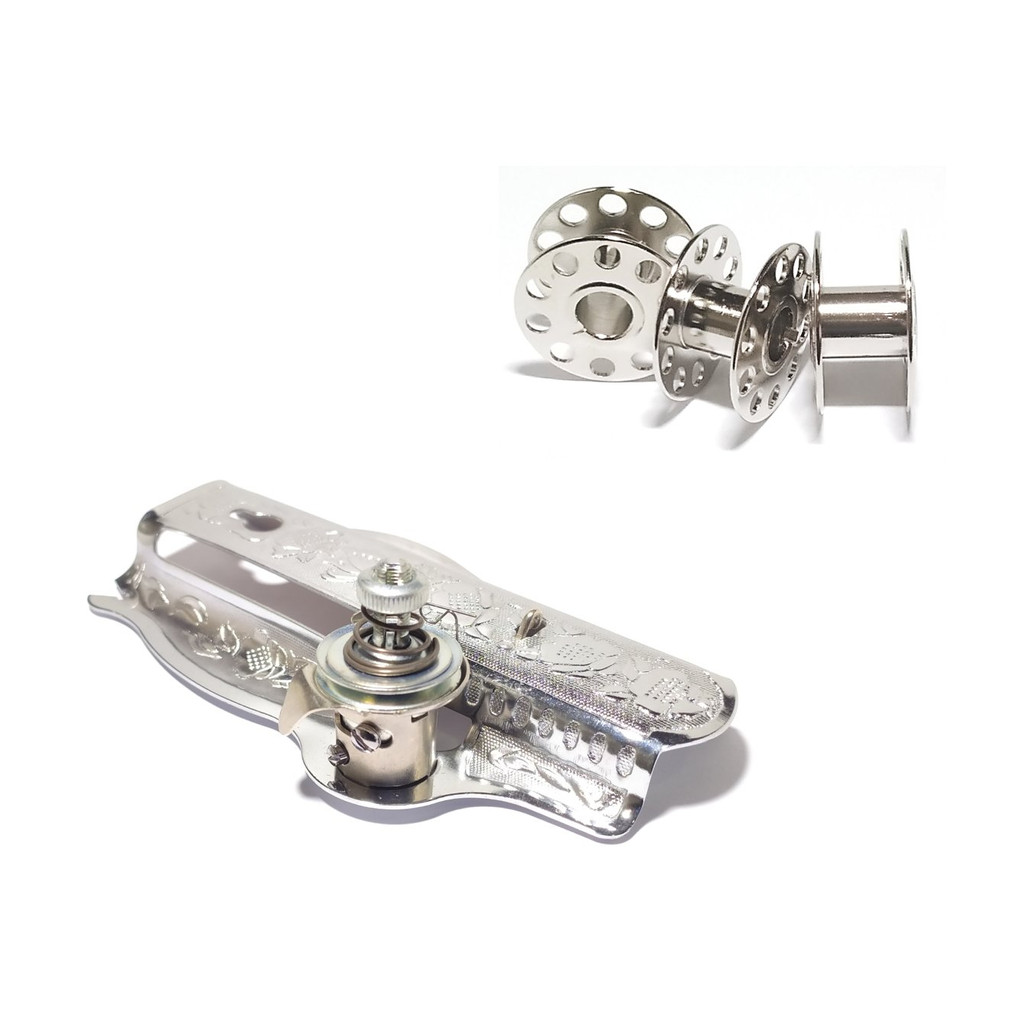 Kit Tampa com Tensor e Bobina de Metal Alta Singer 15C Elgin Vigorelli
