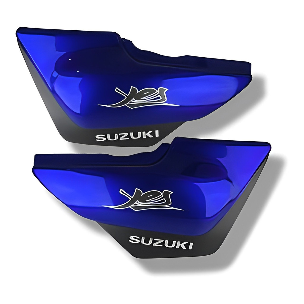 Carenagem Tampa Lateral Adesivada Suzuki Yes 125 Azul Injetada 2007 à 2009