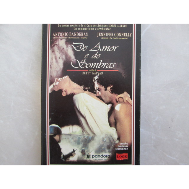 VHS - DE AMOR E DE SOMBRAS / Videoteca Caras / Legendado / Romance / Original / Exelente / Raro