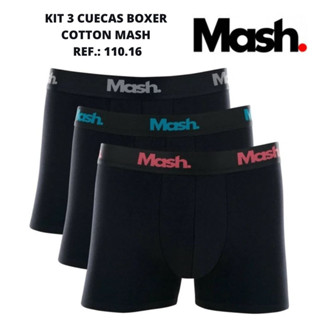 Kit 3 cuecas boxer cotton Mash Ref.: 110.16