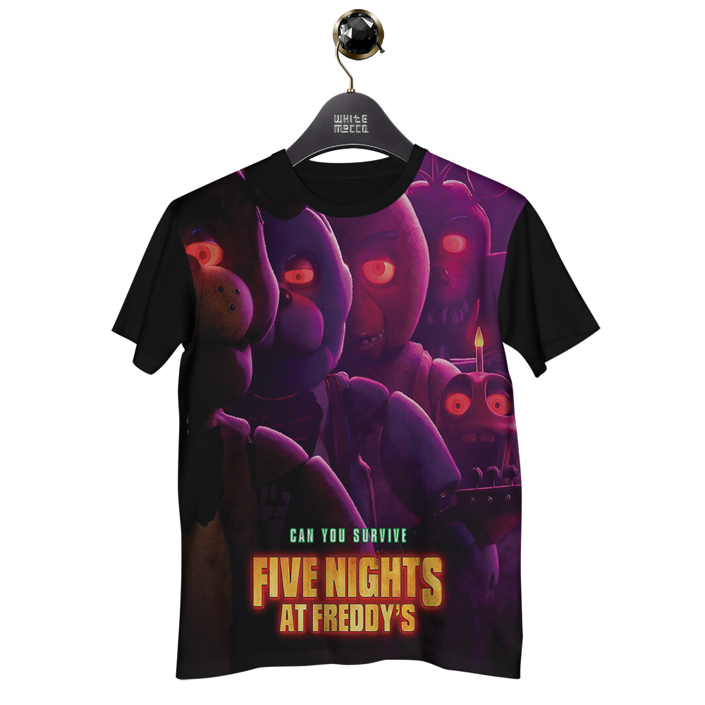 Camisa Filme Jogo FNAF Five Nights At Freddy's Poster WT0086