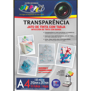 Transparência - Jato Tinta com Tarja - 10fls - OFF PAPER em Oferta na Shopee