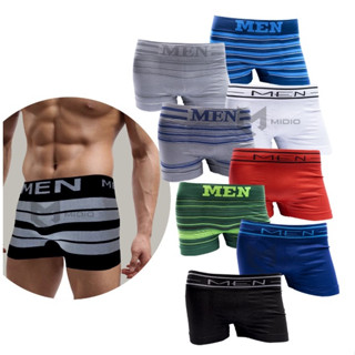 Cueca Box Boxer Microfibra Masculinas Men Sem Costura Confortável