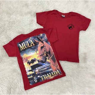 Camisetas muladeiros Cauntry infantil gola ó unisex.