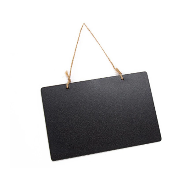 Kit 4 mini placa de mensagem com corda de suspensão tamanho 10x15 em Oferta na Shopee