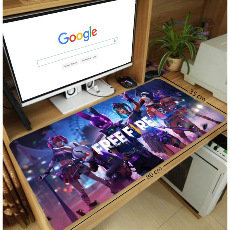 MousePad Gamer Free Fire Vários modelos com borda costurada atacado e varejo