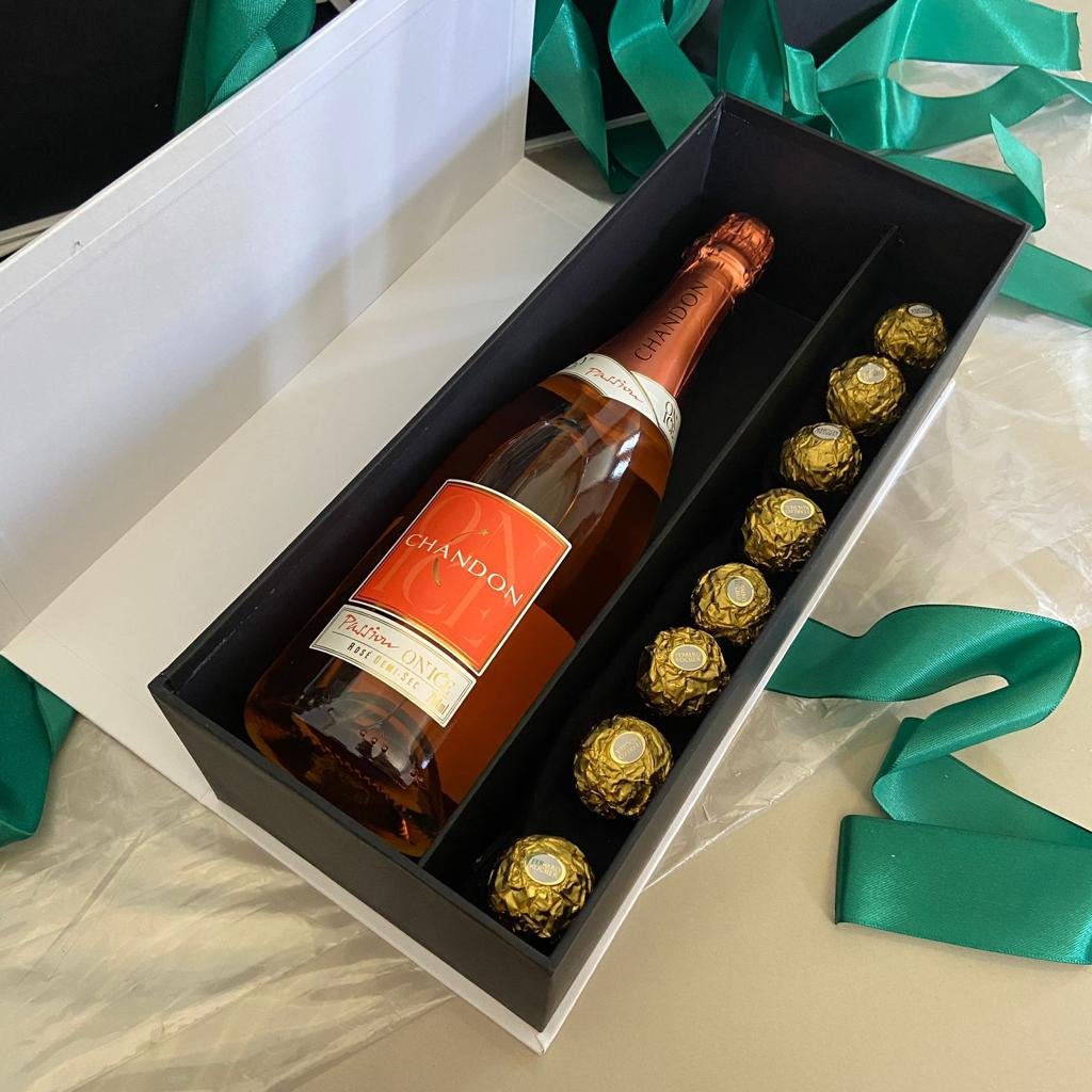 4 unidades Caixa Personalizada Chandon Casamento Convite Padrinhos