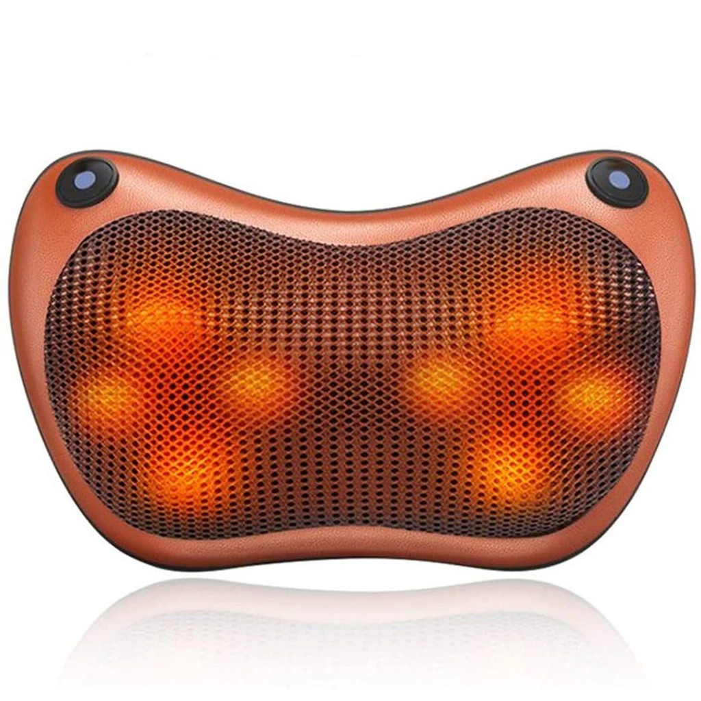 Massageador 8 Bolas Shiatsu Lombar Pescoço Veicular E Casa Almofada Lombar Pescoço Pernas ...
