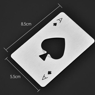1 Abridor De Garrafas Aço Inox Poker Carta Abridor Promoção em Oferta na Shopee