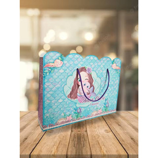 10 Sacolinhas Personalizadas Sereia Baby (20x15x5cm)