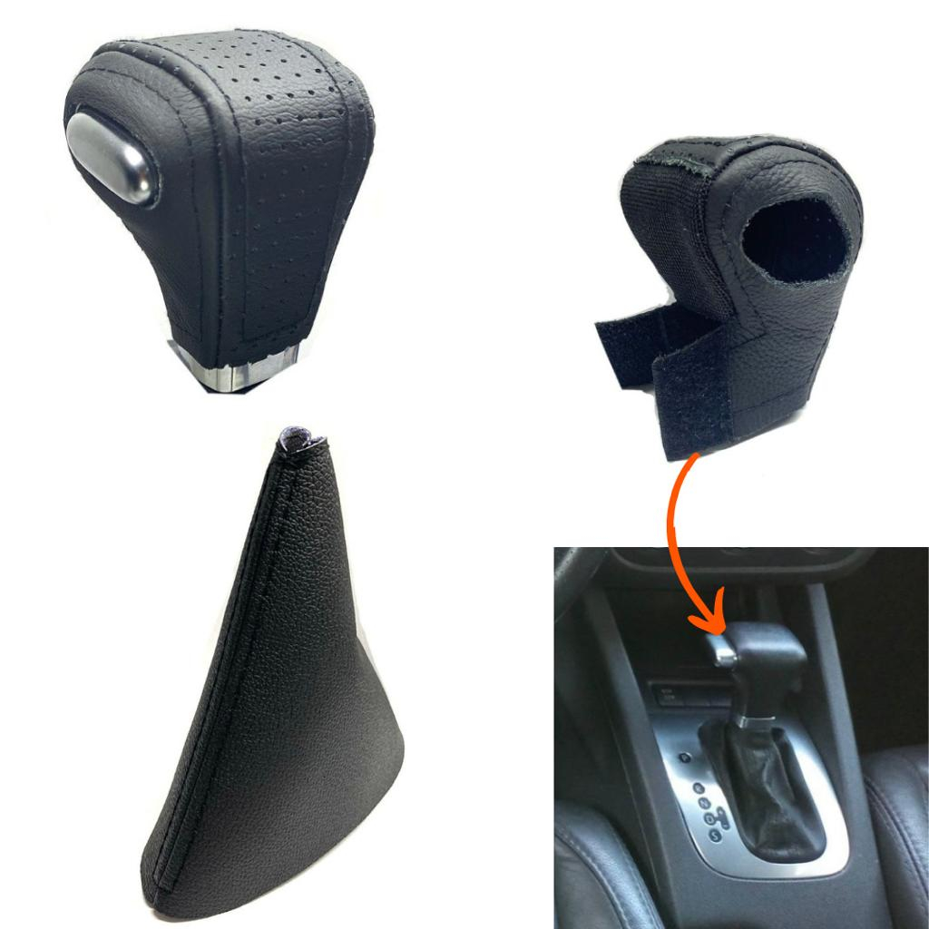Capa da manopla + Coifa câmbio automático Jetta variant 2007 2008 2009 2010