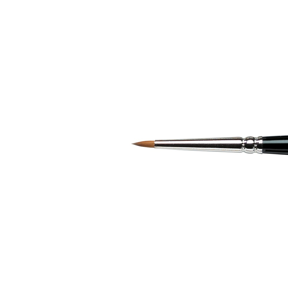 Winsor & Newton Series 7 Kolinsky Sable Brushes N1  Brush, Short Handle Miniature Round 2  Brush, Short Handle Miniature Round 3