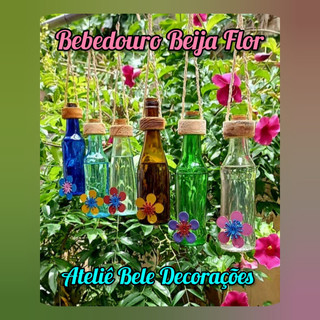 Bebedouro para Pássaros Beija-Flor Bebedouros Pássaros Livres Vidro Ecológico Decoração Jardim