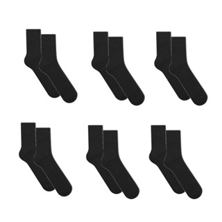 Kit com 6 Pares Meia Masculina Extra Grande GG Macias Tamanho 44-48