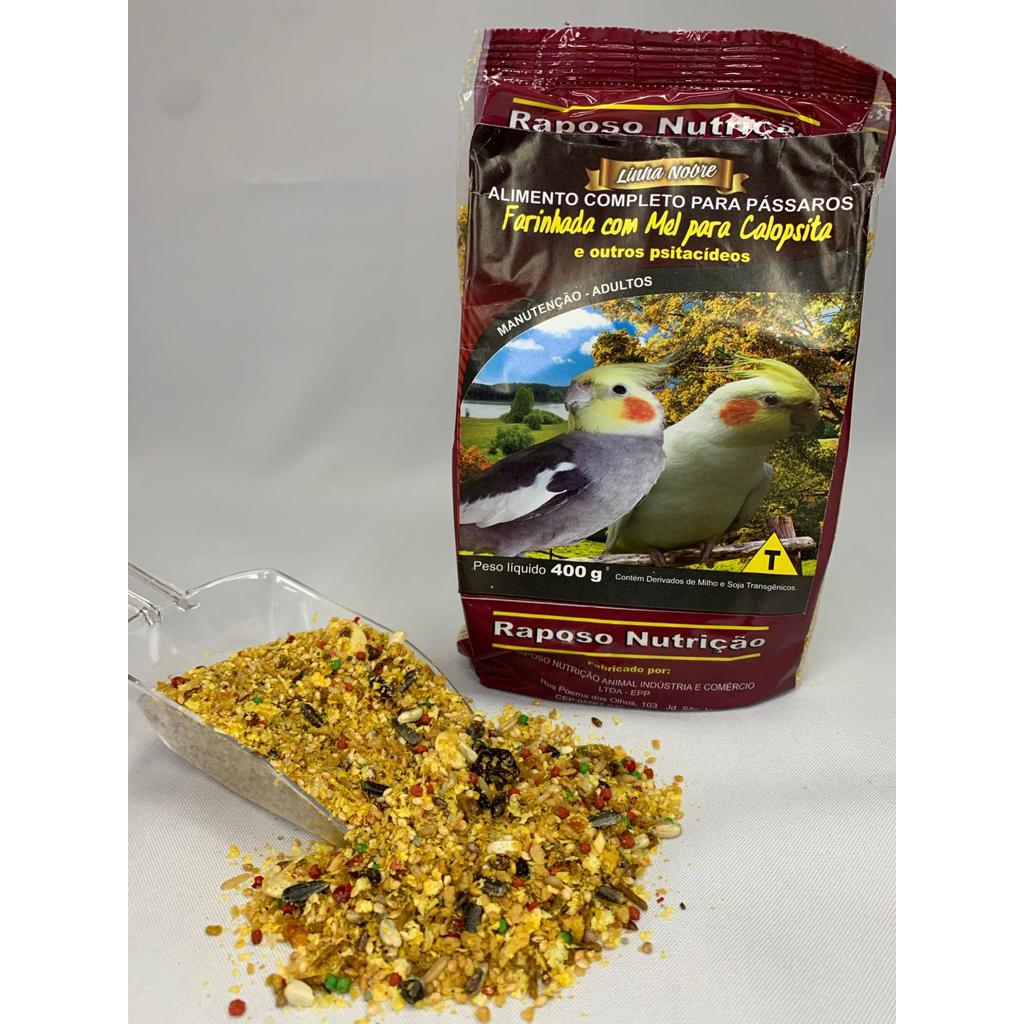 Farinhada CALOPSITA com MEL em Oferta na Shopee