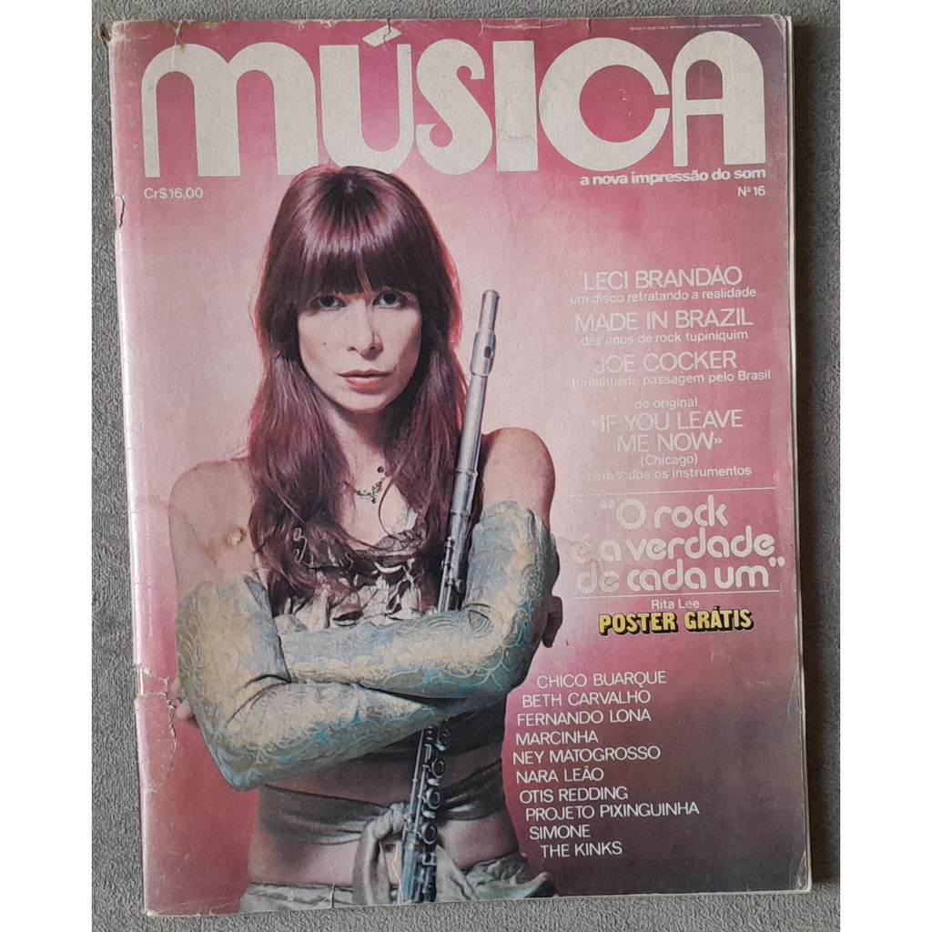 Revista Rita Lee Simone Clara Nunes Milton Nascimento Musica