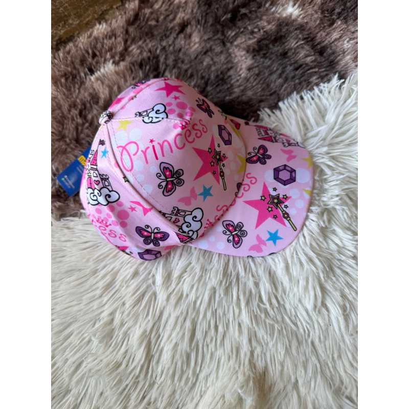 Boné menina rosa princesas estampa