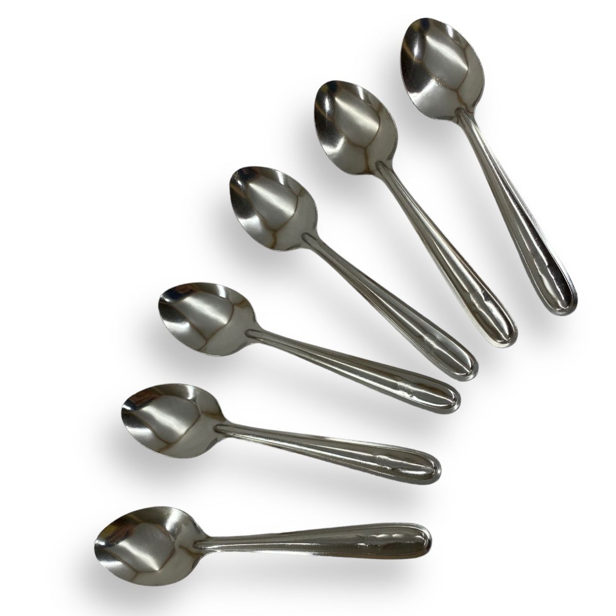 12 colheres de sobremesa talheres aço inox prateado top cozinha doces sorvetes em Oferta na Shopee