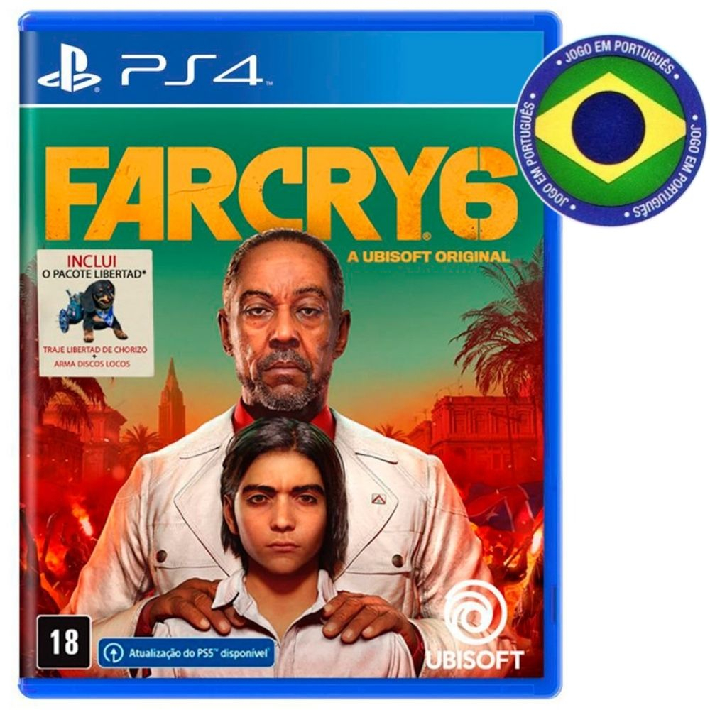 Far Cry 6 Ps4 Mídia Física Dublado em Português Lacrado + Dlc Libertad