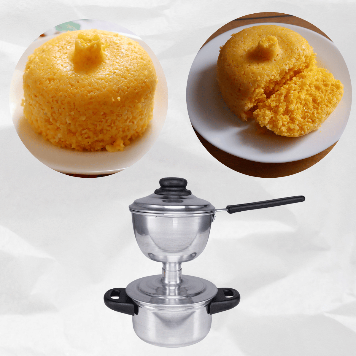 Cuscuzeira Nordestina Pequena Porcao Individual Peitinho  panela de cuscuz Aluminio