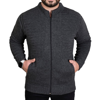 Jaqueta Masculina Com Zíper Blusa De Frio Lã Casaco Masculino Com Bolso em Oferta na Shopee