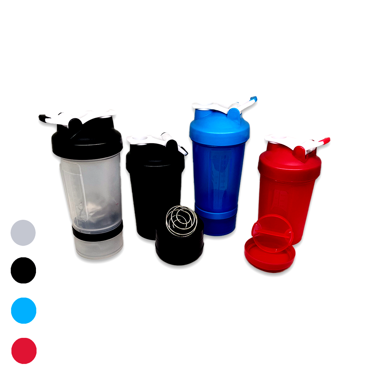 Garrafa agua Coqueteleira Shakeira Academia Squeeze Whey 3 Em 1