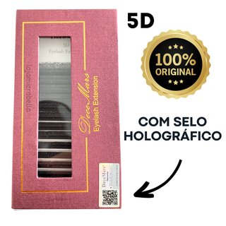 Cílios W 5D Decemars Original Com Selo Volume Egípcio Alongamento Extensão De Cilios Egipcio Fio A Fio W5D Mega Maquiagem.