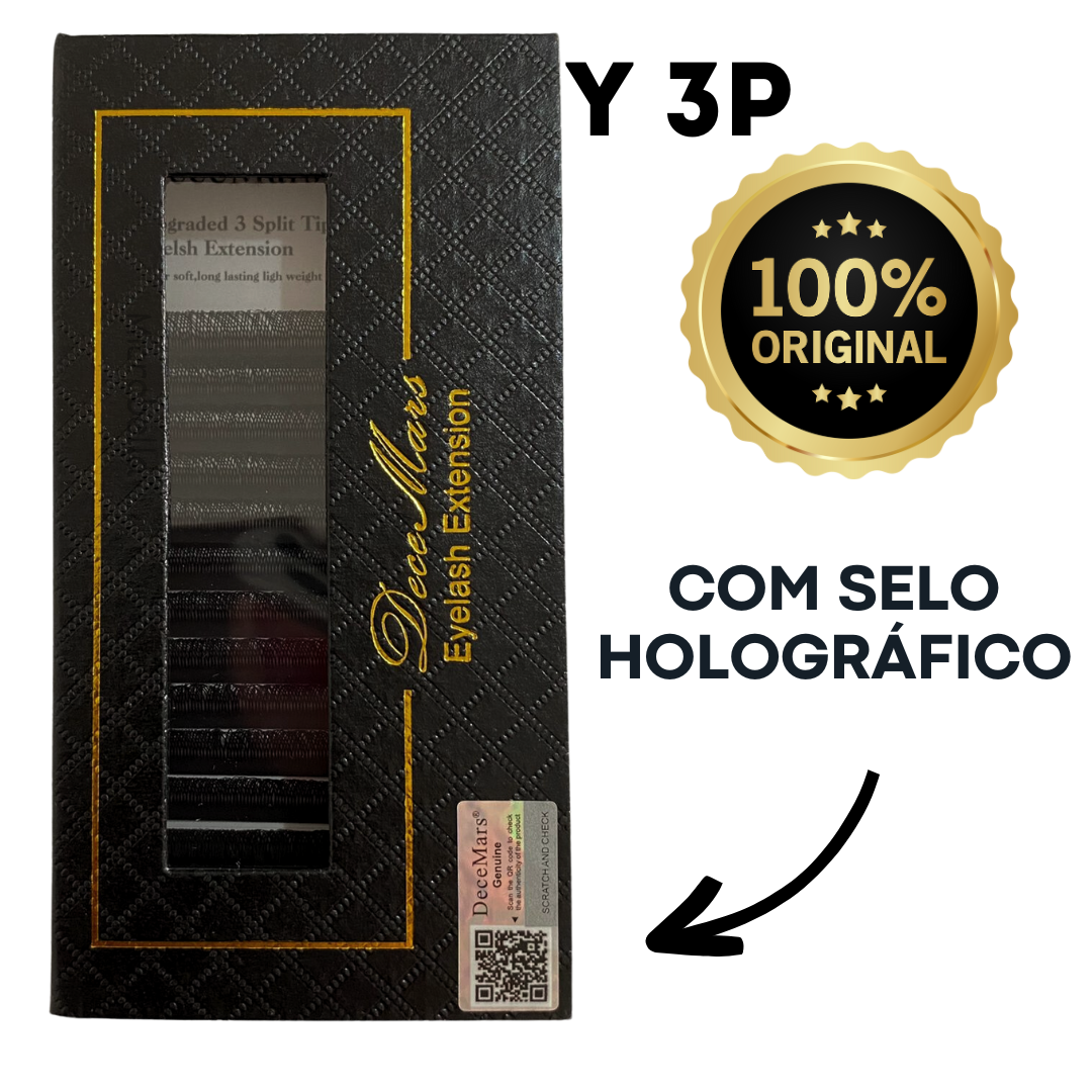 Cílios Decemars Y 3 Pontas Volume Brasileiro Extensão De Cilios Extensao Fio Russo Retenção Adesivo em Oferta na Shopee