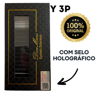 Cílios Y 3 Pontas Decemars Original Com Selo Três Fios Volume Brasileiro Alongamento Extensão De Cilios Ponta Tripla Maquiagem.